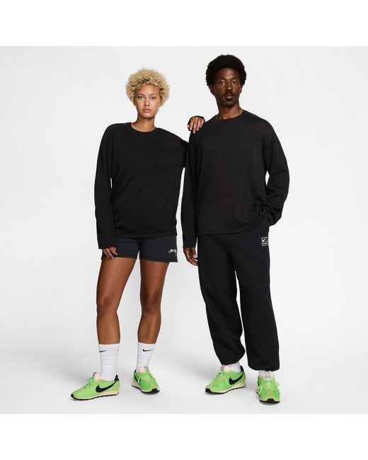 Nike Black X Stussy Long-Sleeve Knit Jersey for men