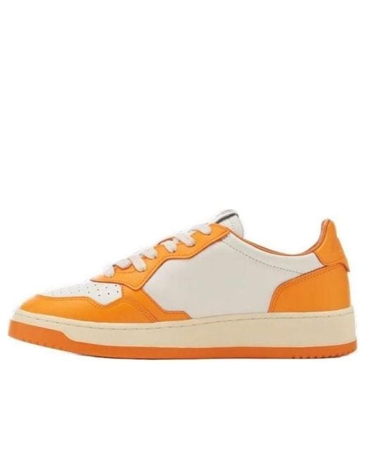 Autry Orange Medalist Low Bicolor for men