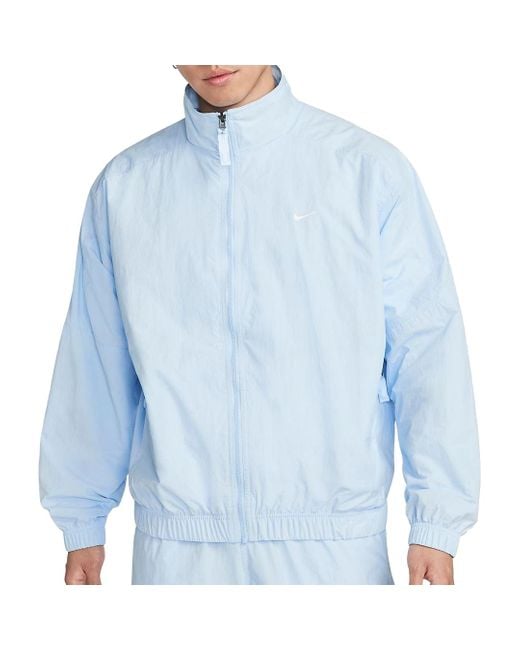 Nike Blue Solo Swoosh Track Jacket 'Celestine' for men