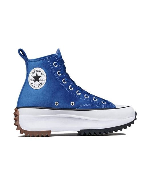 Converse Blue Run Star Hike High-Top Canvas Shoes for men
