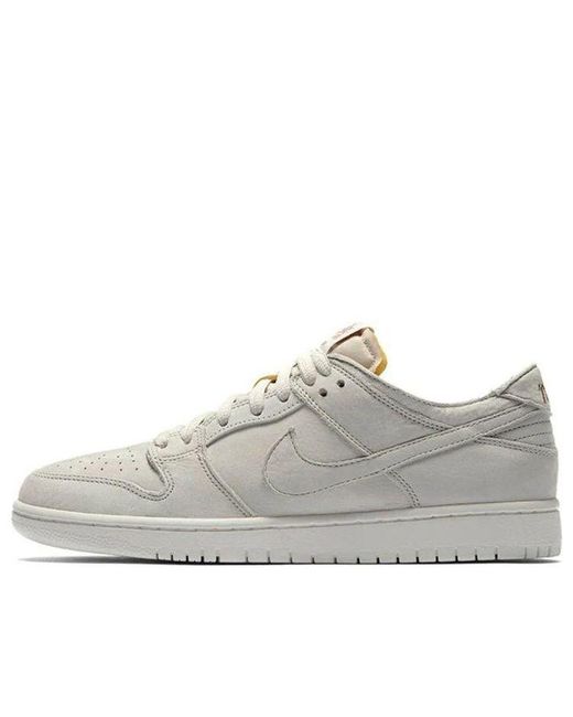 Nike Gray Sb Dunk Low Pro Decon 'Light Bone' for men