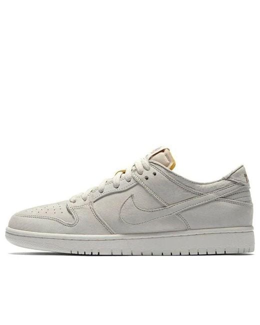 Nike Gray Sb Dunk Low Pro Decon 'Light Bone' for men