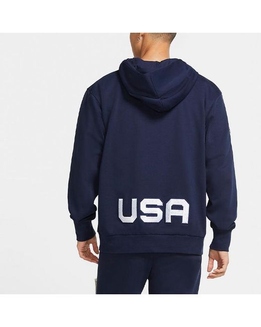 Nike Blue Casual Sports Large Logo Pullover for men