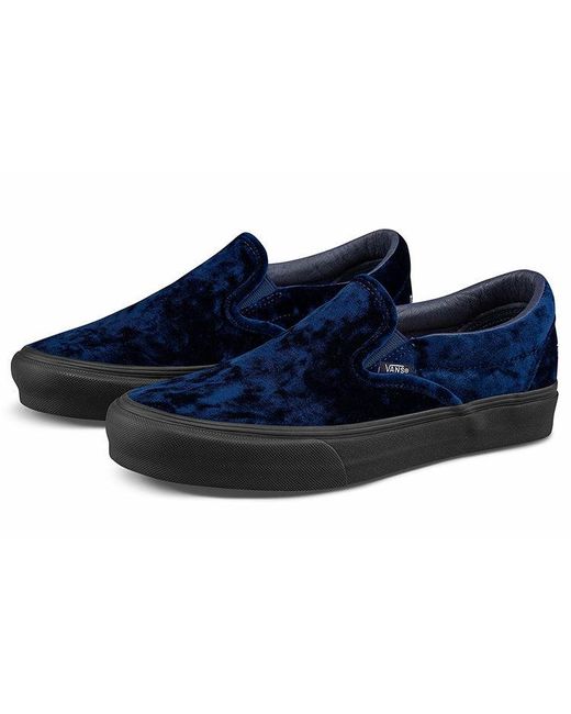 Vans Blue Noon Goons X Classic Slip-On Vlt Lx Velvet' for men