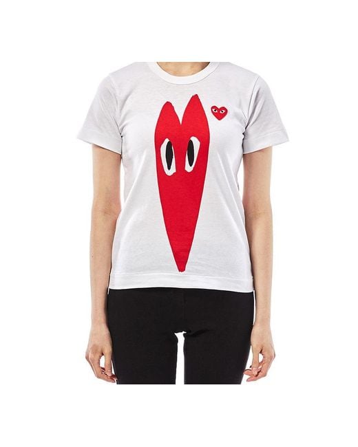 COMME DES GARÇONS PLAY Red (Wmns) Long Heart Tee