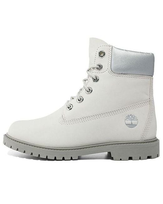 Timberland Gray Heritage 6 Inch Boots