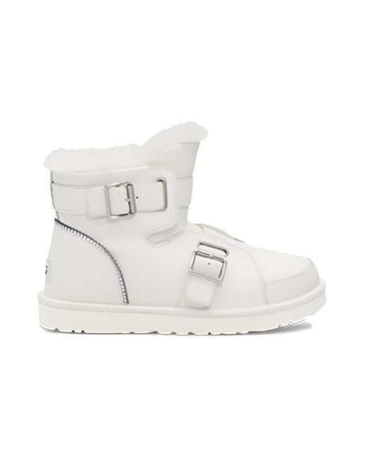 Ugg White (Wmns) Mini Buckle Short Boots