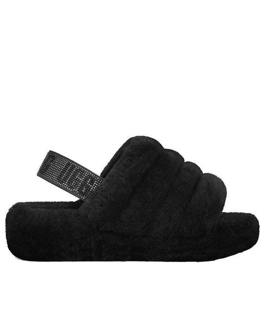 Ugg Black (Wmns) Fluff Yeah Bling Slipper