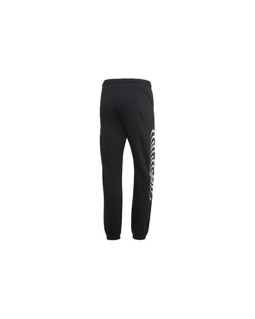 Adidas Black Originals Torsion Sp Logo Printing Running Sports Long Pants for men