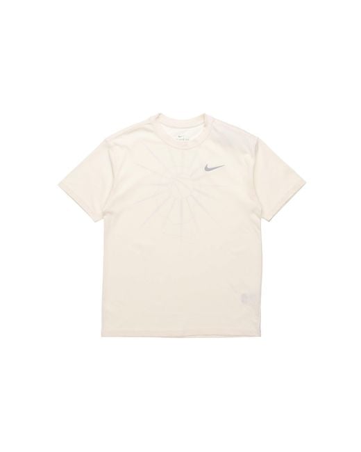 Nike Natural Basketball Sports Round Neck Short Sleeve Creamy for men