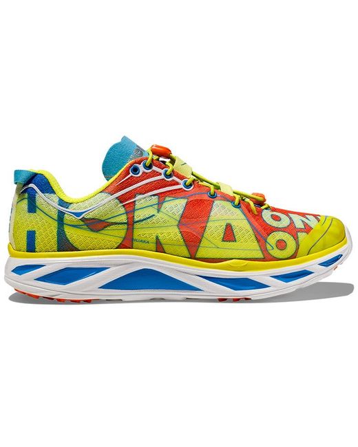 Hoka One One Blue Huaka Origins 'Evening Primrose Flame' for men