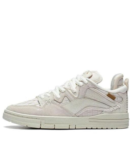 Li-ning White (Wmns) Wave Pro Skate Shoes 'Cream'