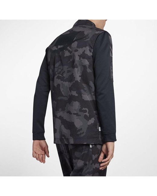 Nike Blue Casual Jacket Camouflage for men