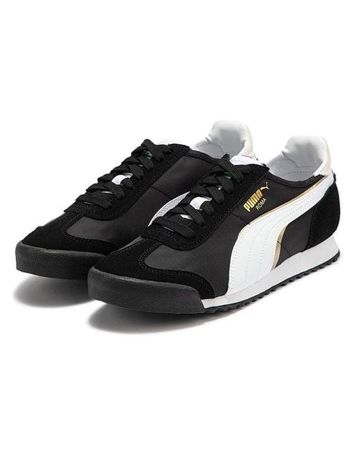 PUMA Black Roma Og Nylon 'Double Fs for men