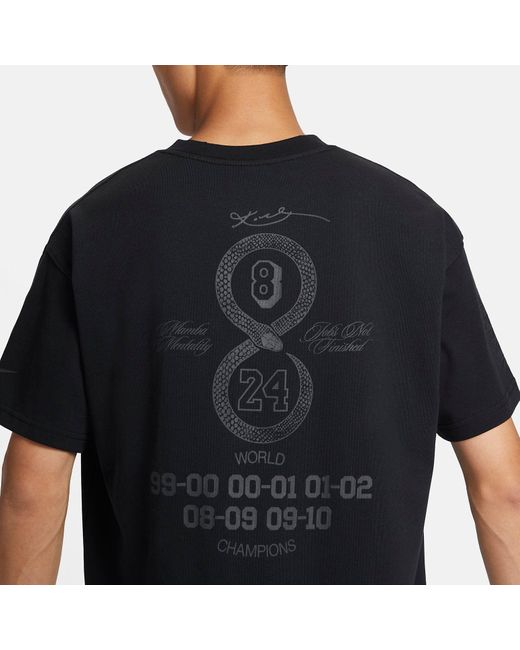 Nike Black Kobe Bryant Short Sleeves Tee 'Mamba Mentality' for men