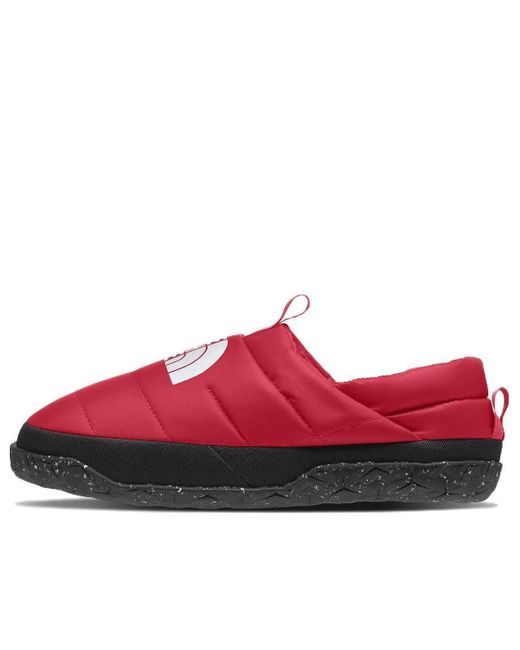 The North Face Red Nuptse Mules for men
