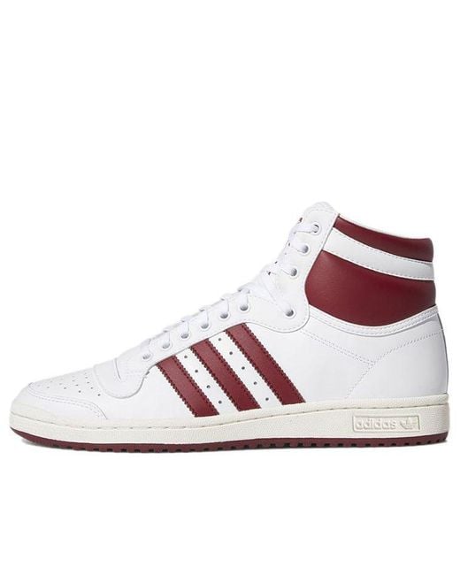 Adidas White Top Ten Hi for men