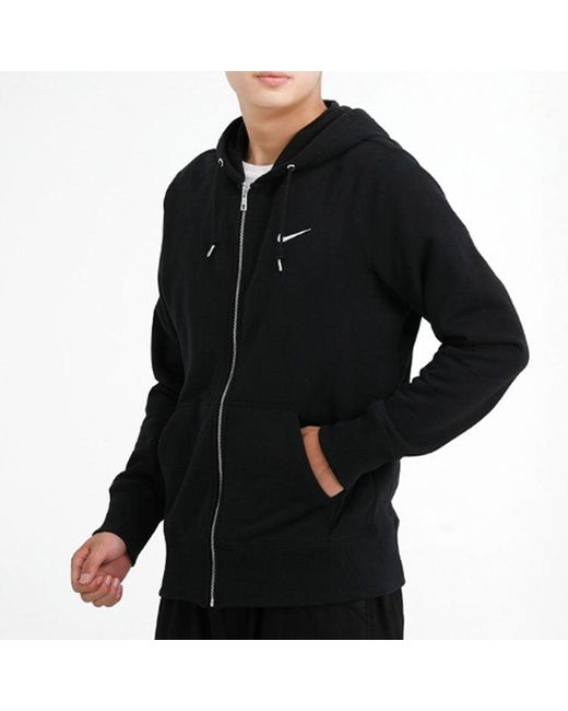 Nike Black Full-Length Zipper Jacket for men