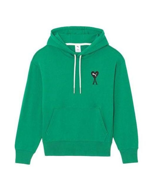 PUMA × AMI HOODIE I001 PUMA X Ami Hoodie in Green for Men | Lyst UK