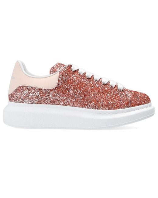 McQueen Pink (Wmns) Oversized Glitter Sneaker