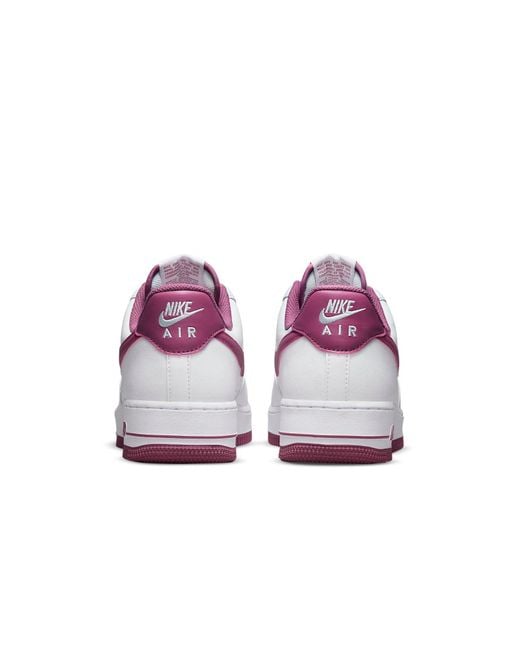 Nike White Air Force 1 '07 'Light Bordeaux' for men