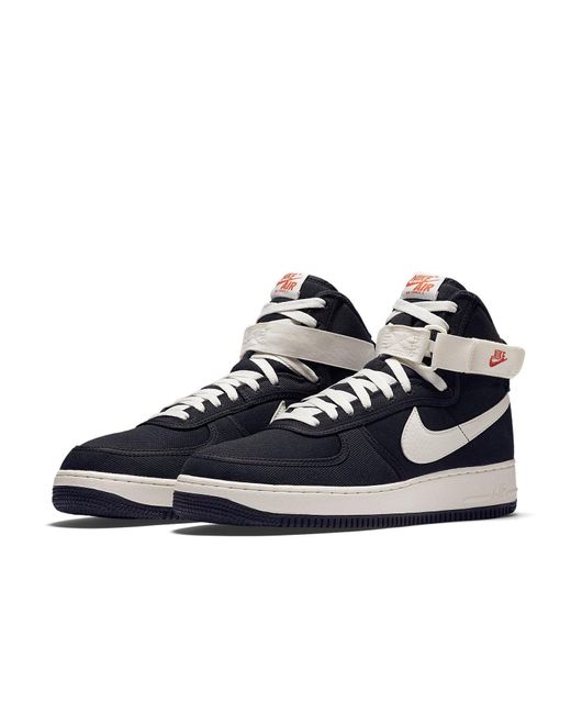 Nike Blue Air Force 1 High Retro Canvas' for men