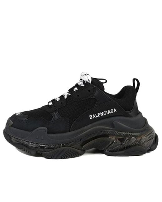 Balenciaga Black (Wmns) Triple S Sneaker 'Clear Sole