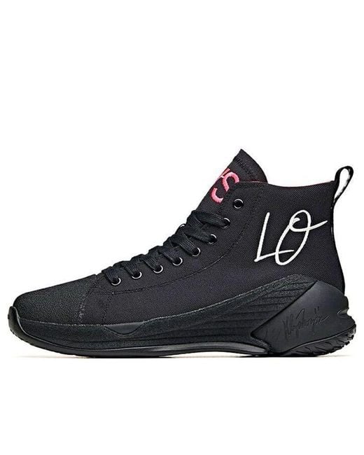Anta Black (Wmns) Basketball Series Sneakers Canvas
