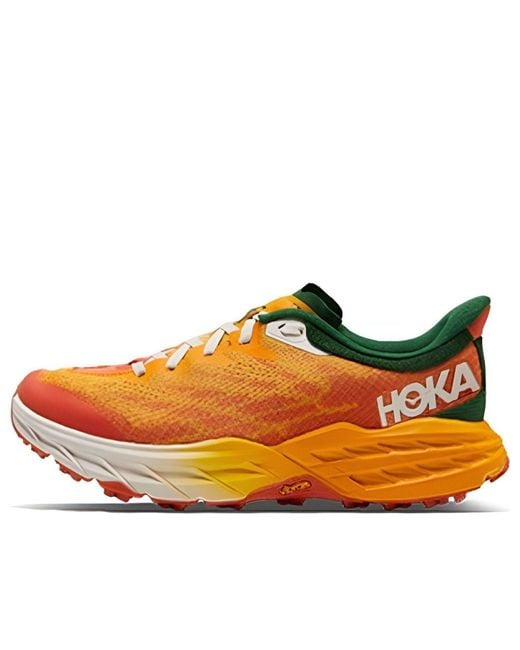 Hoka One One Orange Speedgoat 5 for men