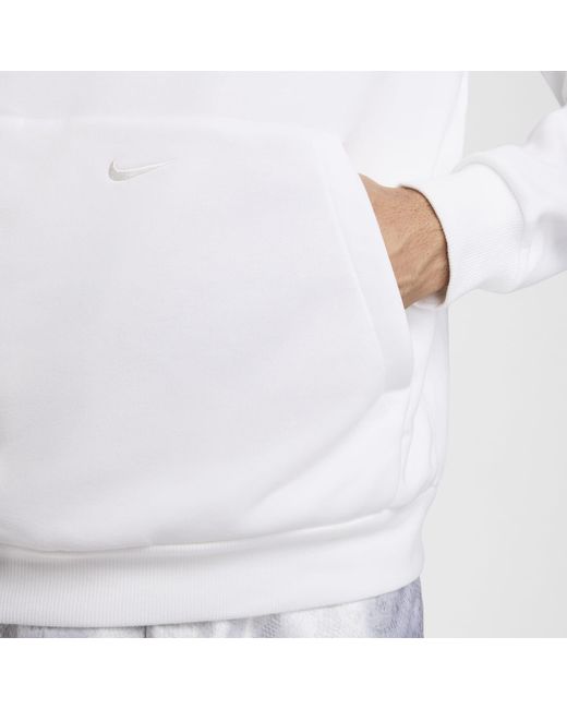 Nike White Dri-Fit Standard Issue Pullover Basketball Hoodie 'Kobe Halo' for men