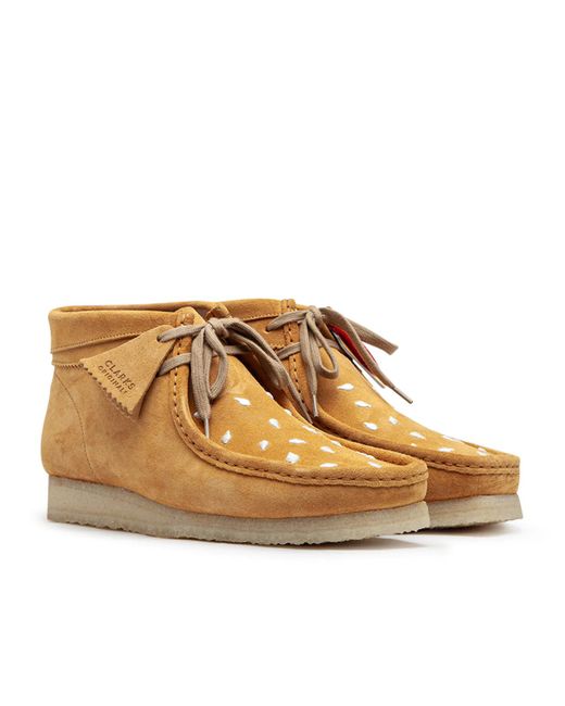 Clarks Brown X Vandy The Pink Wallabee Boots for men