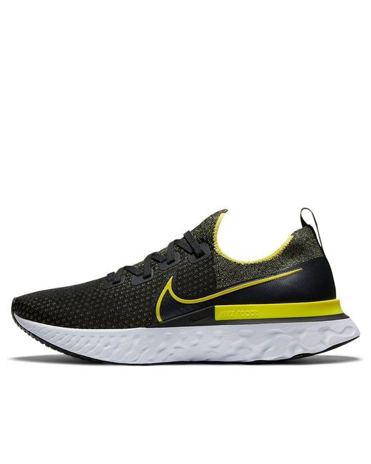 Nike Yellow React Infinity Run Flyknit 'Sonic' for men