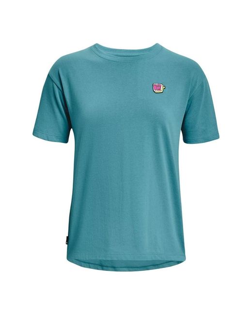 Under Armour Blue (Wmns) Heavyweight Graphic T-Shirt