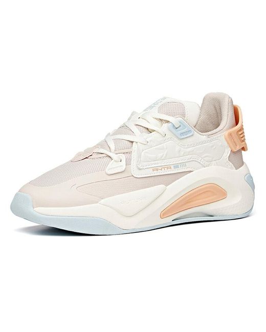 Anta White (Wmns) Life Series Sneakers 'Lotus'