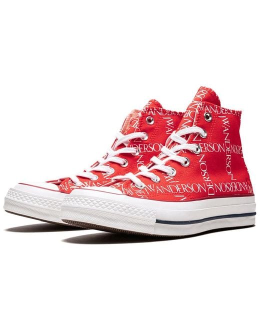 Converse Red J.W. Anderson X Chuck 70 Hi Top 'Grid' for men