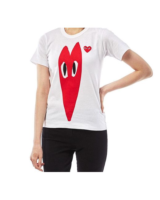 COMME DES GARÇONS PLAY Red (Wmns) Long Heart Tee