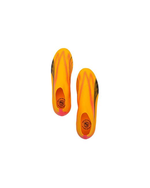 PUMA Yellow Ultra Match Mid Soccer Sneakers 'Sun Stream Sunset Glow' for men