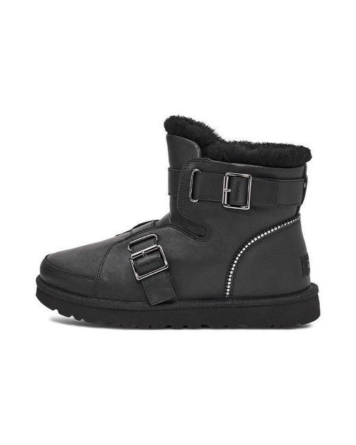 Ugg Black (Wmns) Mini Buckle Short Boots