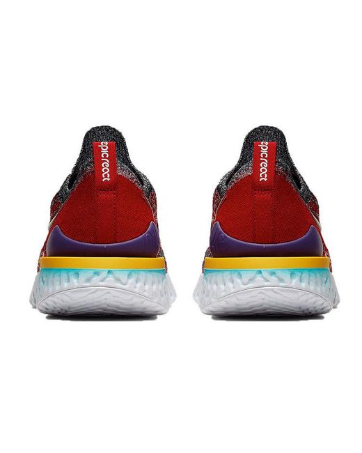 Nike Red Epic React Flyknit 2 University' for men