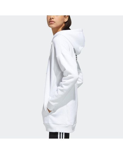 Adidas White (Wmns) Trefoil Hoodie