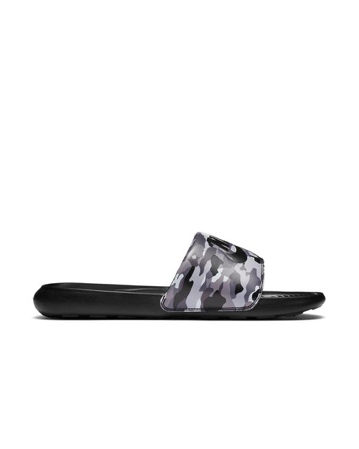 Nike Black Victori One Printed Slide 'Camo for men