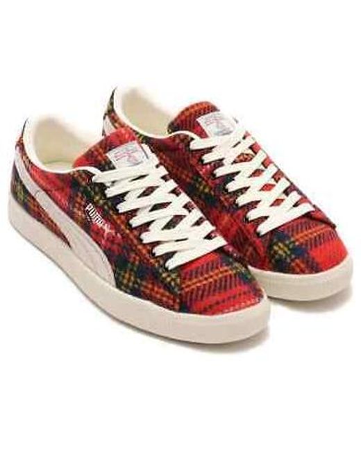 PUMA Red X Harris Tweed Suede Vintage 'Tartan' for men