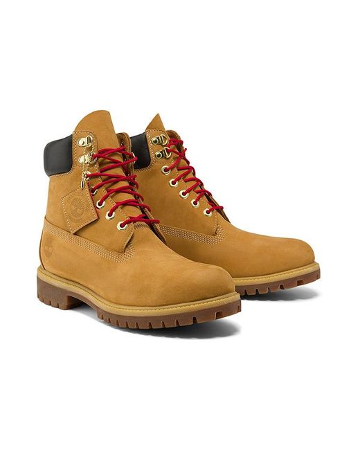 Timberland Brown 6 Inch Waterproof Premium Boots 'Wheat' for men
