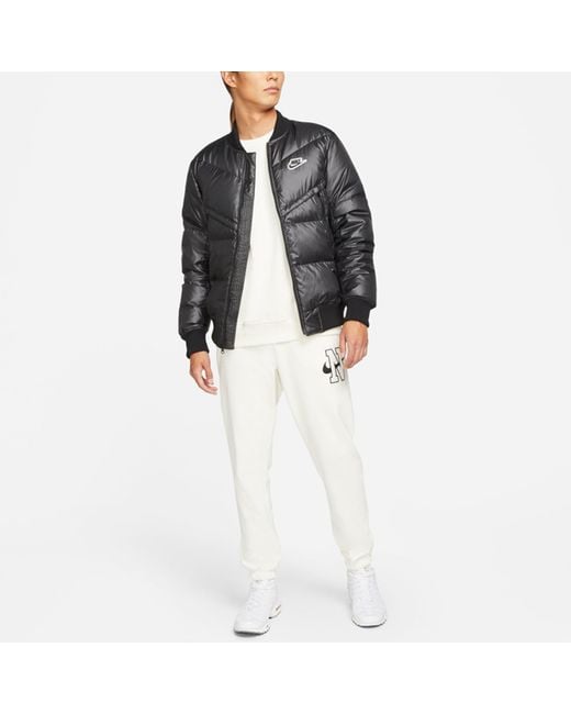 Nike Gray Sportswear Down-Fillwind Runner Sports Stay Warm Solid Color Down Jacket for men