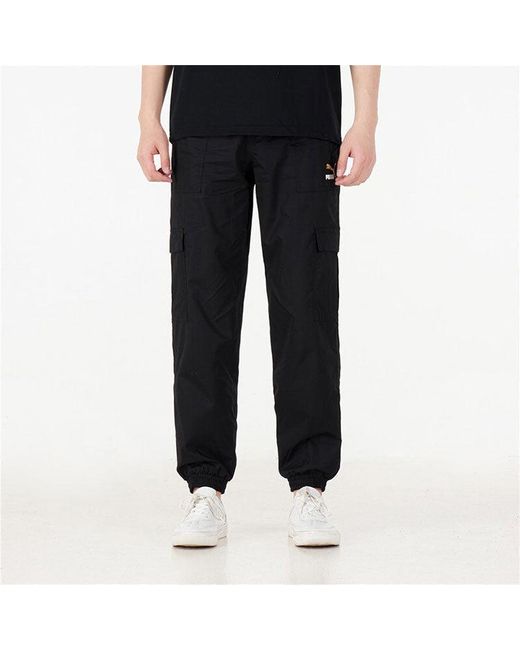 PUMA Black Logo Classics Cargo Pants for men