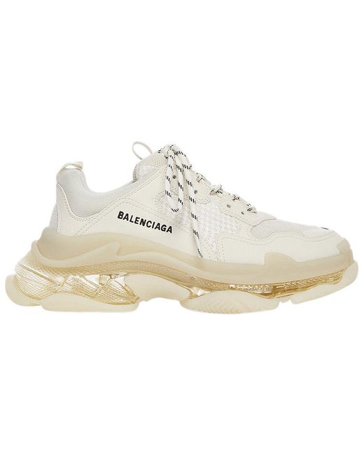 Balenciaga White Triple S Sneaker 'Clear Sole for men