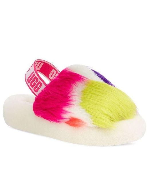 Ugg Pink (Wmns) Fluff Yeah Party Spots Slipper