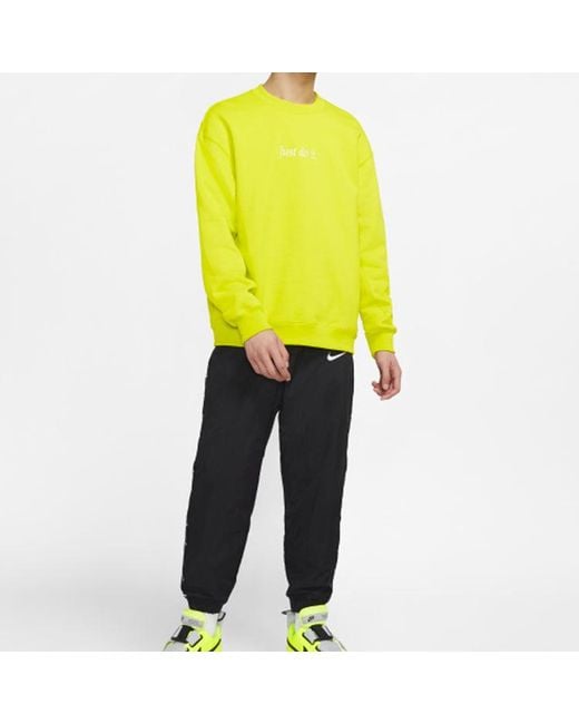 Nike Yellow Sportswear Jdi Round Neck for men