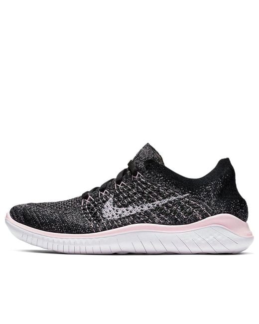 Nike Free Rn Flyknit 2018 Running Shoe (black) - Clearance Sale