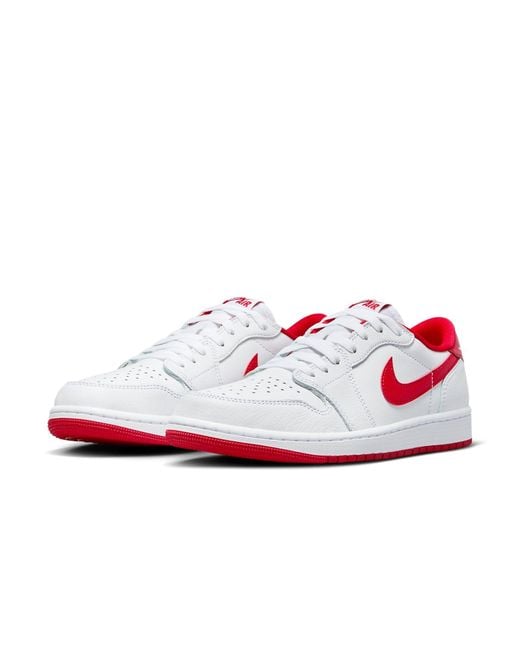 Nike White 1 Retro Low Og 'University' for men